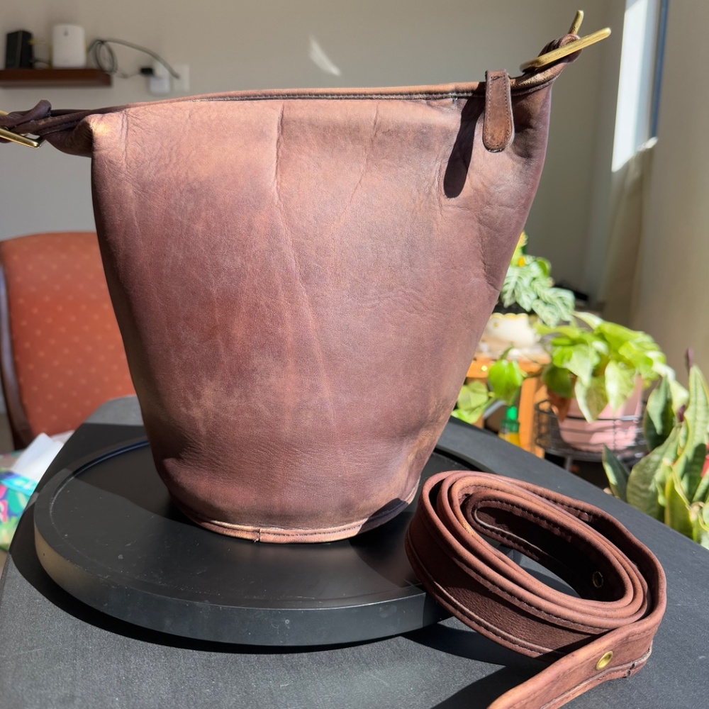 Coach Classic Legacy Helen Berg's Duffle Sac Bucket Bag with rare hide stamp
